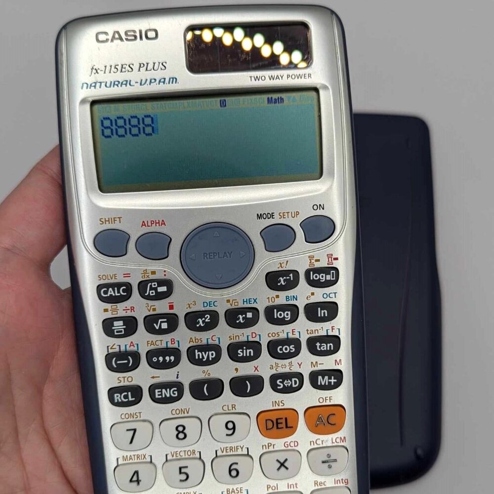 Casio FX-115ES PLUS Scientific Calculator With Cover Tested Working Solar Power
